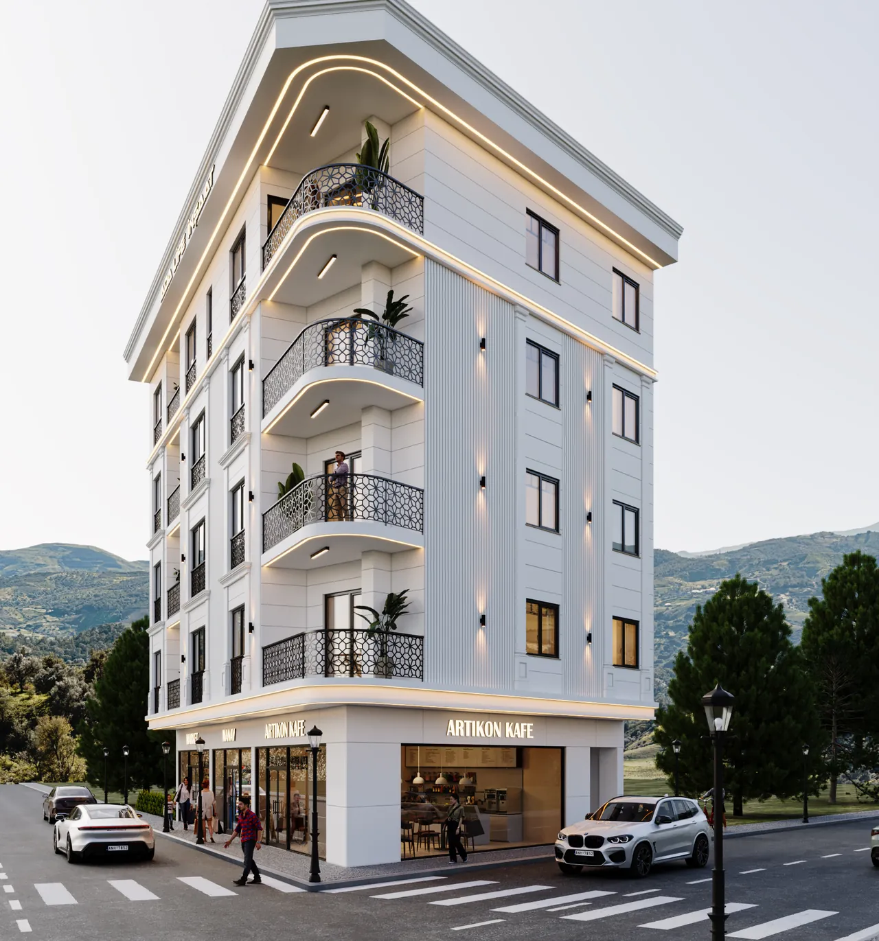Balkon ve yan cephe